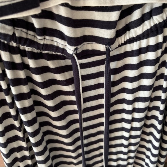 BAR III Tiered Strapless Maxi Dress | Black White Stripe | Size Medium - Picture 9 of 13